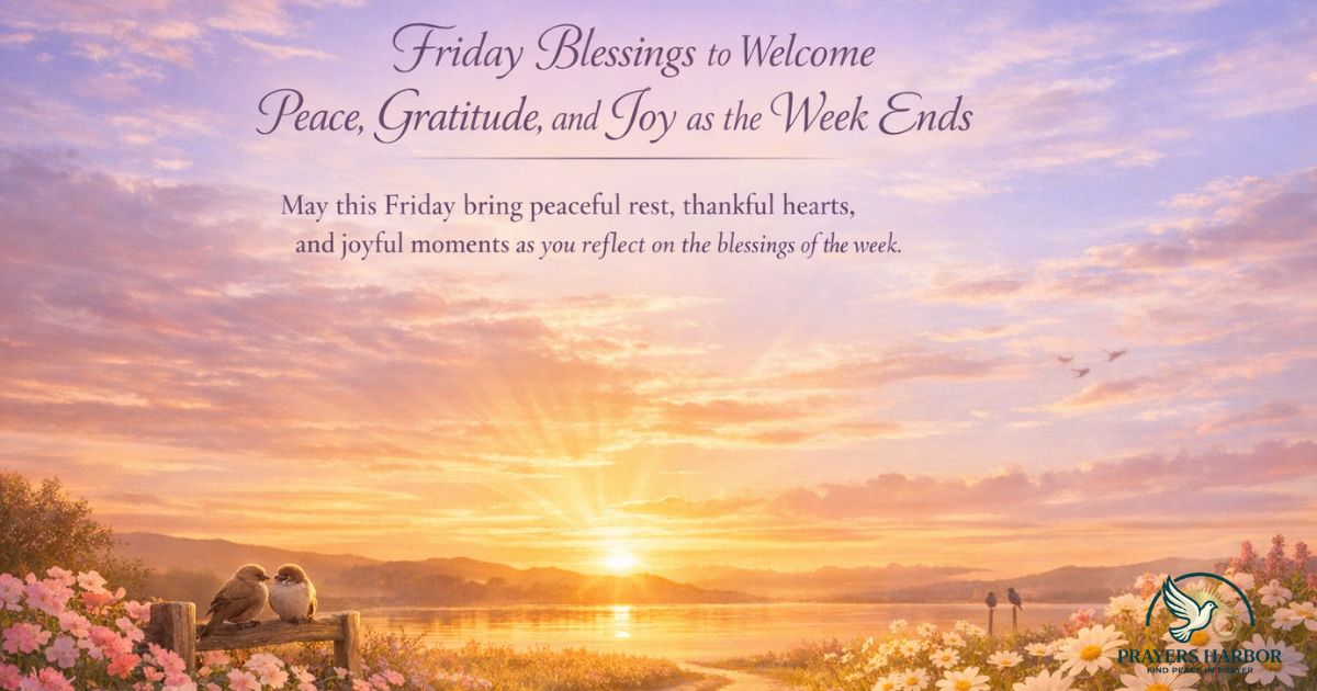 Friday Blessings to Welcome Peace, Gratitude, and Joy as the Week Ends