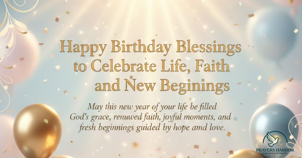 Happy Birthday Blessings to Celebrate Life, Faith, and New Beginnings