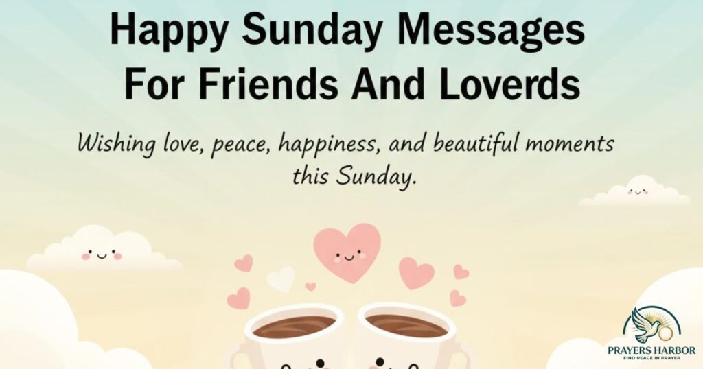 Happy Sunday Messages For Friends And Loved Ones