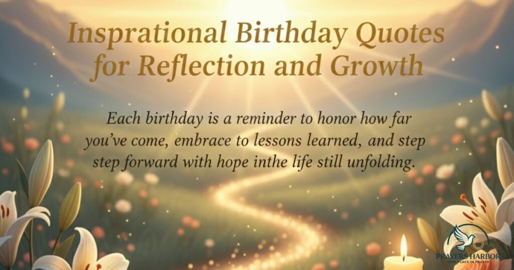 Inspirational Birthday Quotes for Reflection and Growth