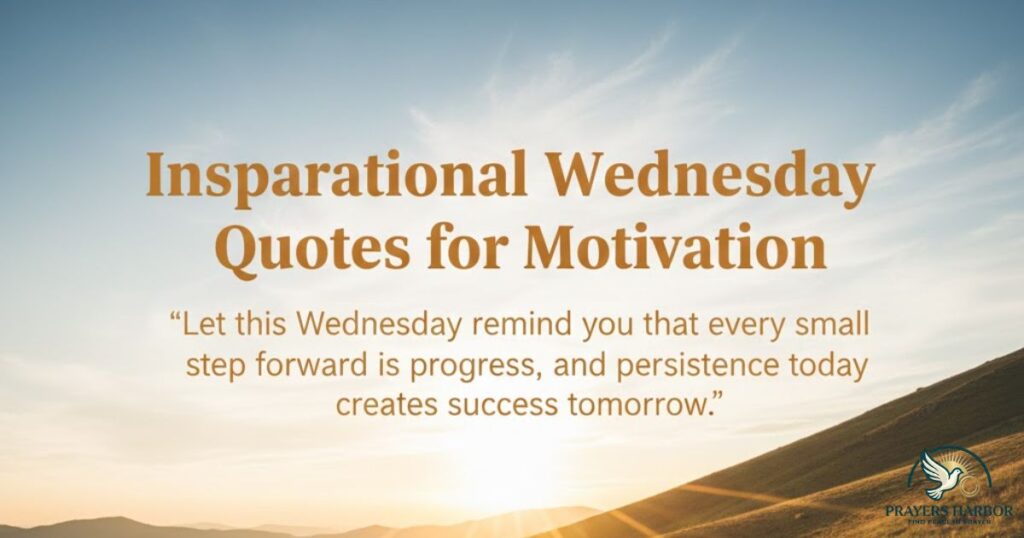 Inspirational Wednesday Quotes For Motivation
