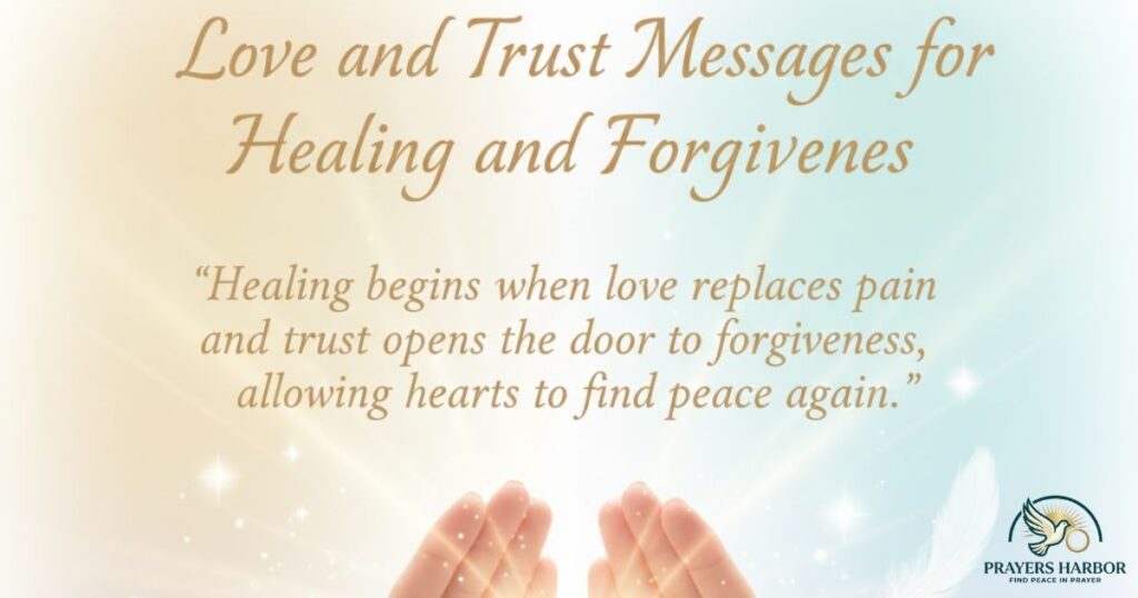 Love And Trust Messages For Healing And Forgiveness