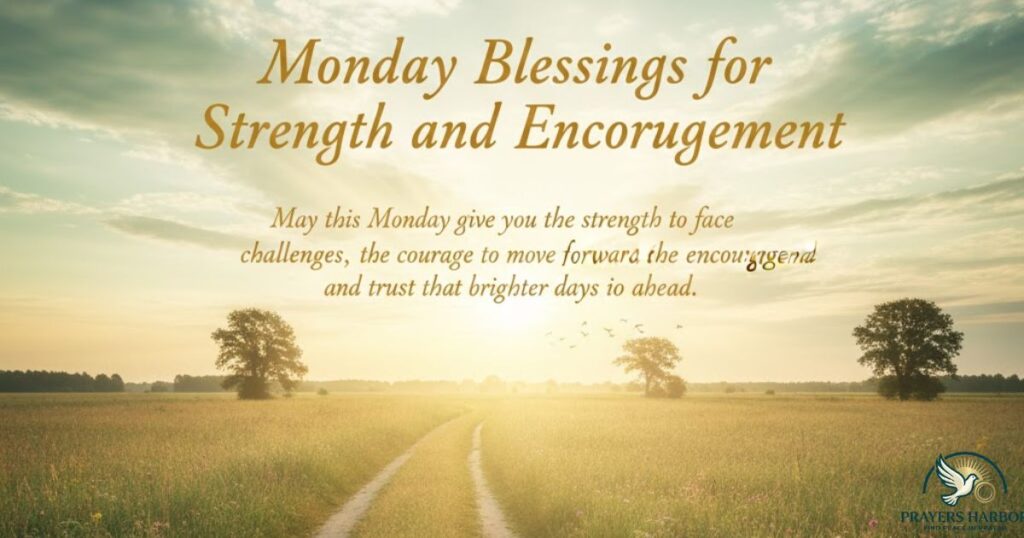 Monday Blessings for Strength and Encouragement