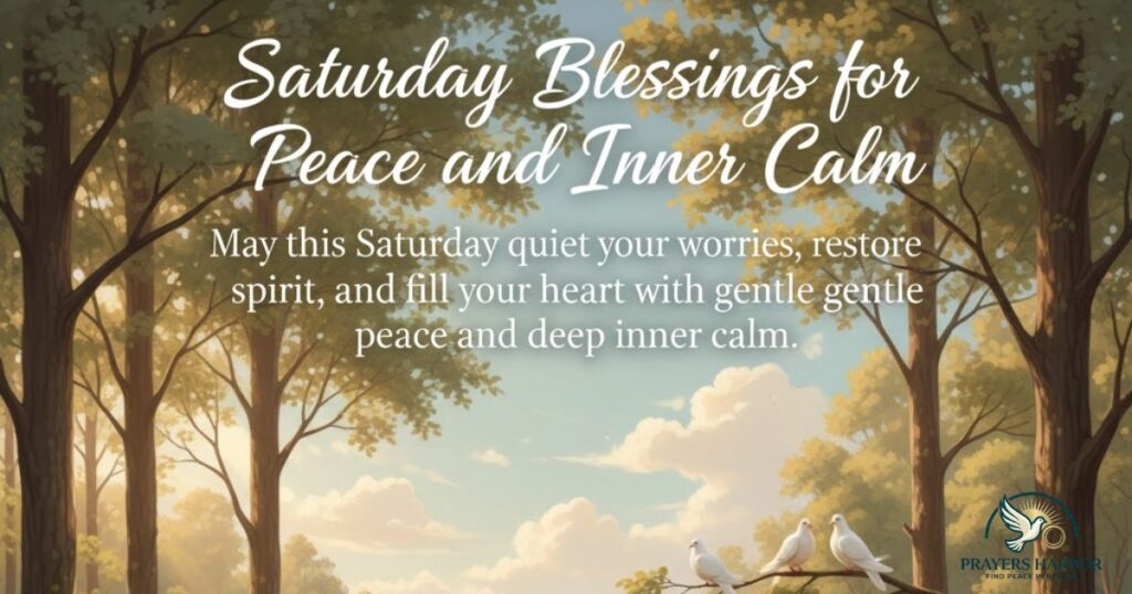 Saturday Blessings for Peace and Inner Calm