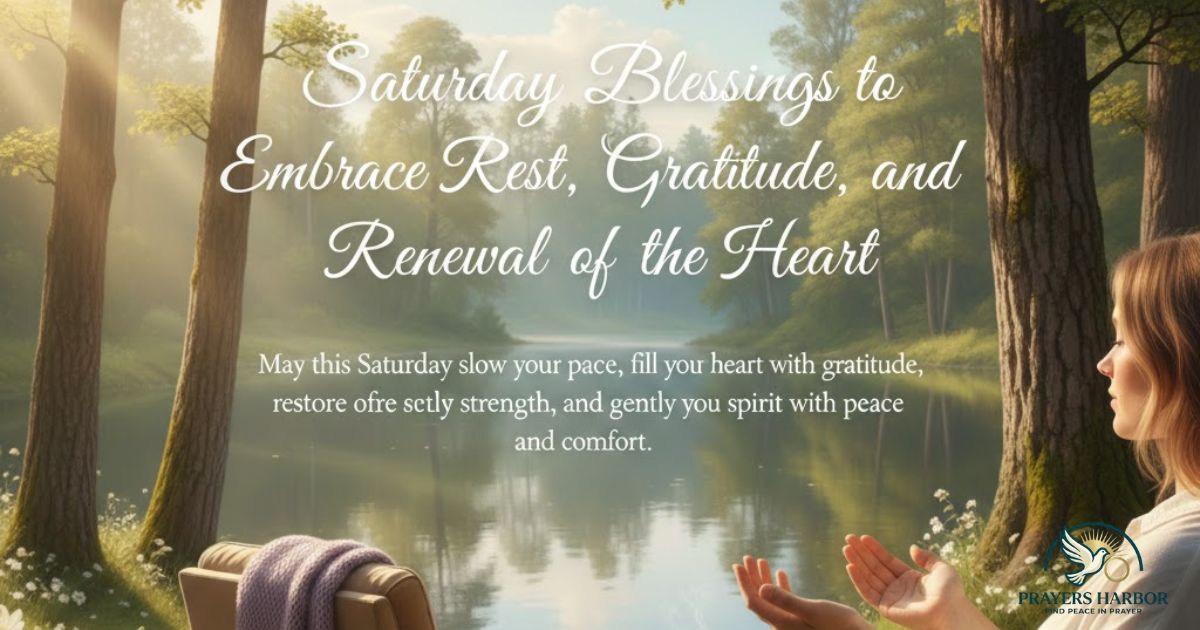 Saturday Blessings to Embrace Rest, Gratitude, and Renewal of the Heart