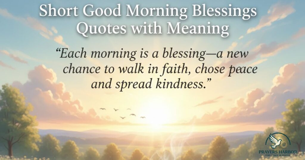 Short Good Morning Blessings Quotes with Meaning