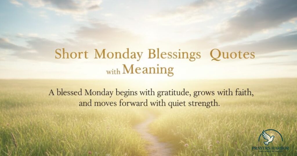 Short Monday Blessings Quotes with Meaning