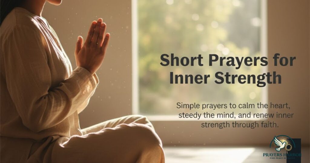 Short Prayers for Inner Strength