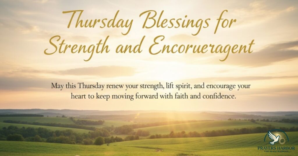 Thursday Blessings for Strength and Encouragement