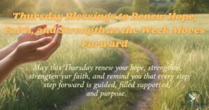 Thursday Blessings to Renew Hope, Faith, and Strength as the Week Moves Forward