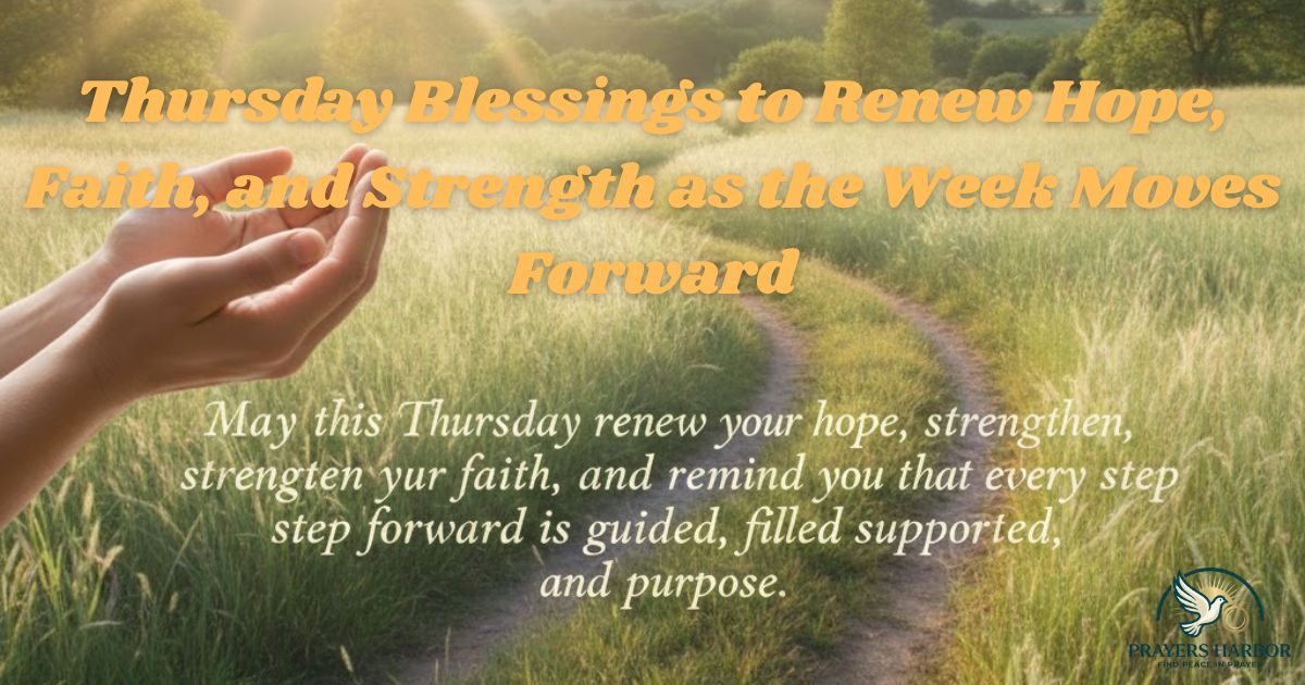 Thursday Blessings to Renew Hope, Faith, and Strength as the Week Moves Forward