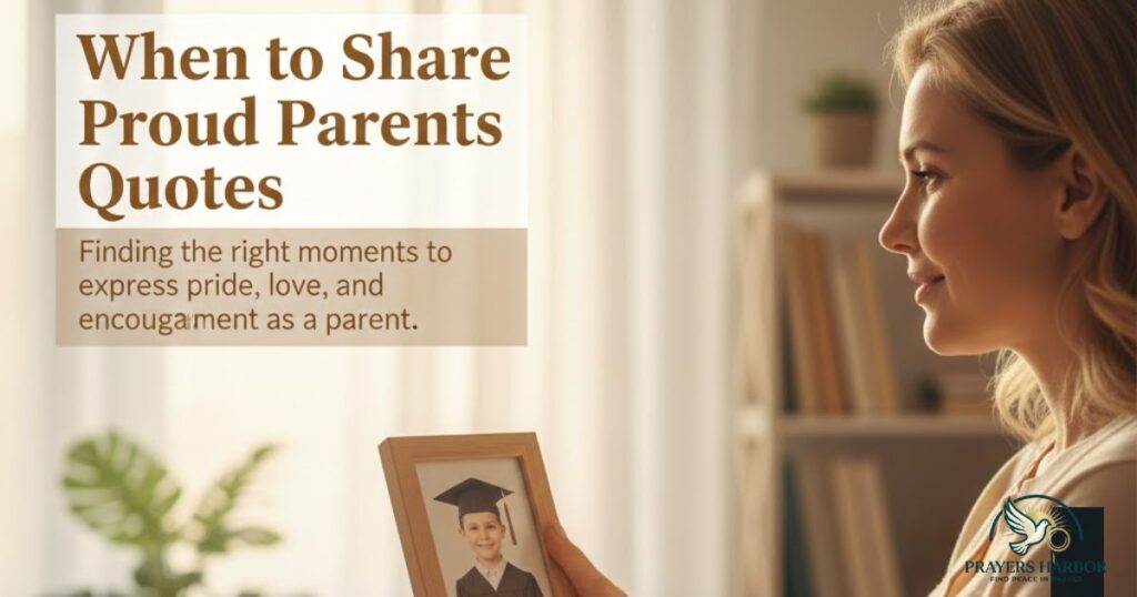 When to Share Proud Parents Quotes