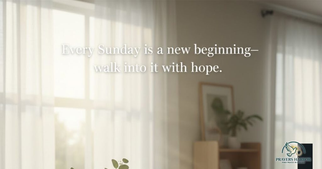 Inspirational Sunday Morning Blessings for a Fresh Start