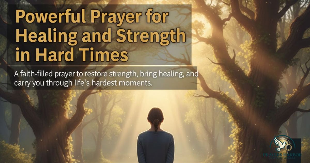 Powerful Prayer for Healing and Strength in Hard Times