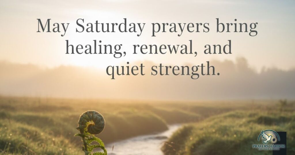 Saturday Prayers for Healing and Renewal
