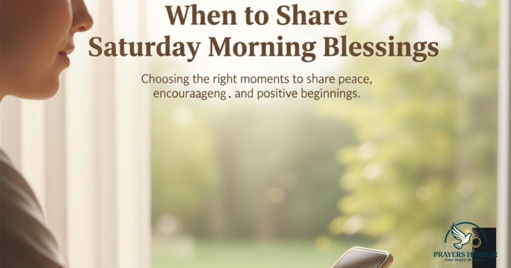 When to Share Saturday Morning Blessings