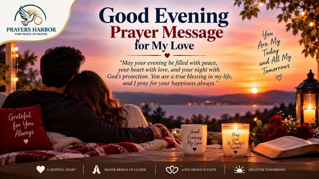 Good Evening Prayers, Messages, Quotes, and Wishes for Friends and Loved Ones 5 Good Evening Prayer Message for My Love