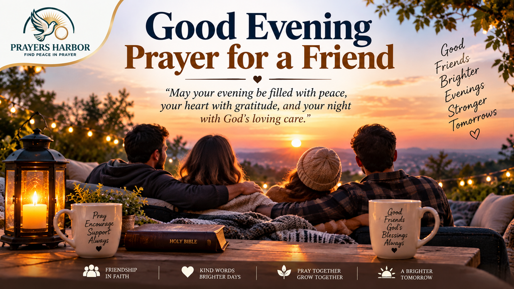 Good Evening Prayers, Messages, Quotes, and Wishes for Friends and Loved Ones 3 Good Evening Prayer for a Friend