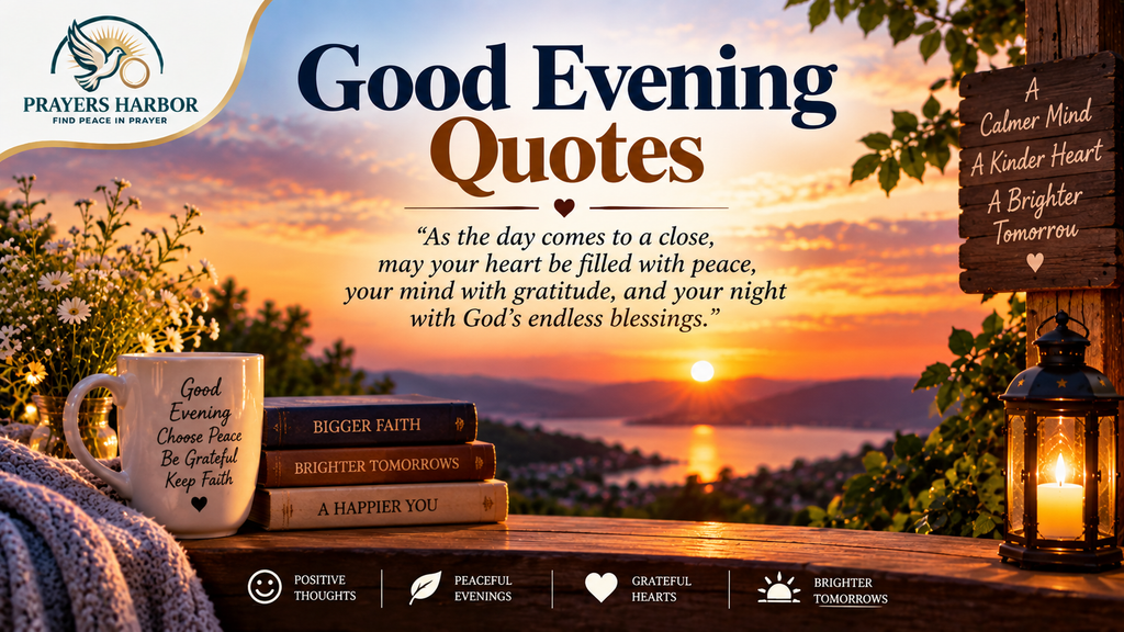 Good Evening Prayers, Messages, Quotes, and Wishes for Friends and Loved Ones 6 Good Evening Quotes