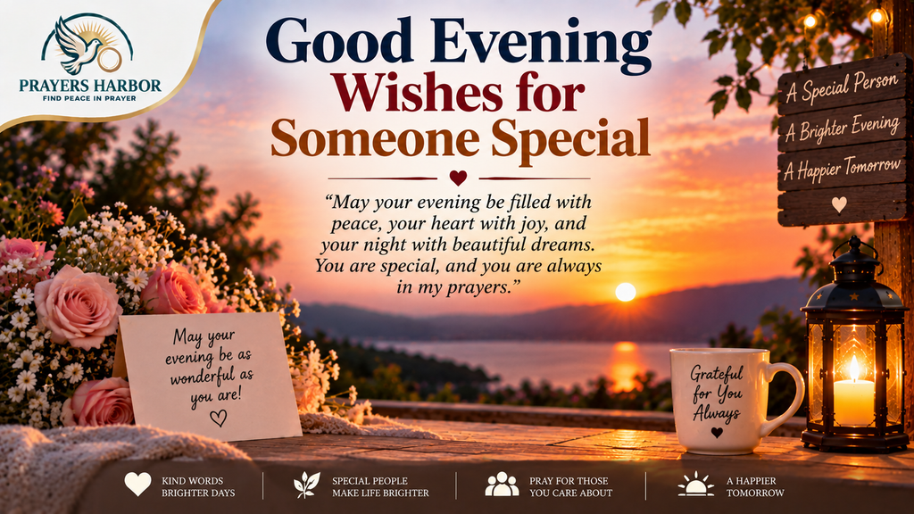 Good Evening Prayers, Messages, Quotes, and Wishes for Friends and Loved Ones 8 Good Evening Wishes for Someone Special
